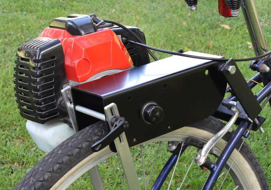 Велосипед с мотором от триммера – изготовление элементов и самостоятельная сборка мопеда