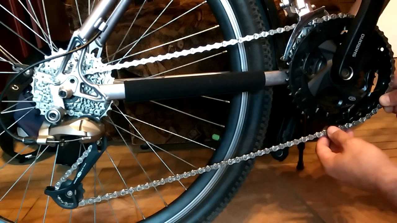 Какие существуют велосипедные цепи, как натянуть цепь на односкоростном байке, на скоростном, метод удаления звеньев.