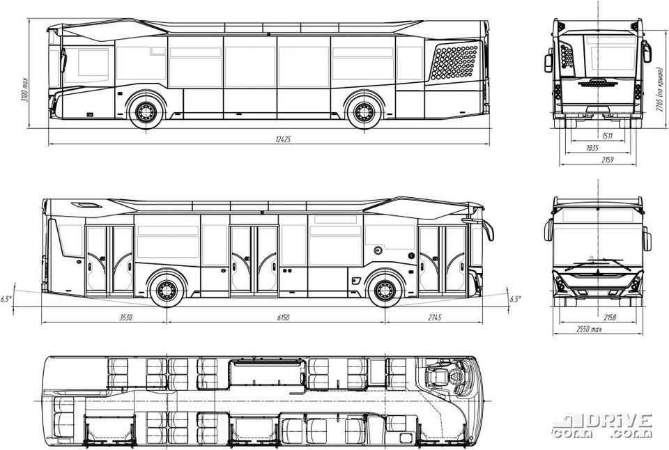 Новый автобус городского типа маз-206
