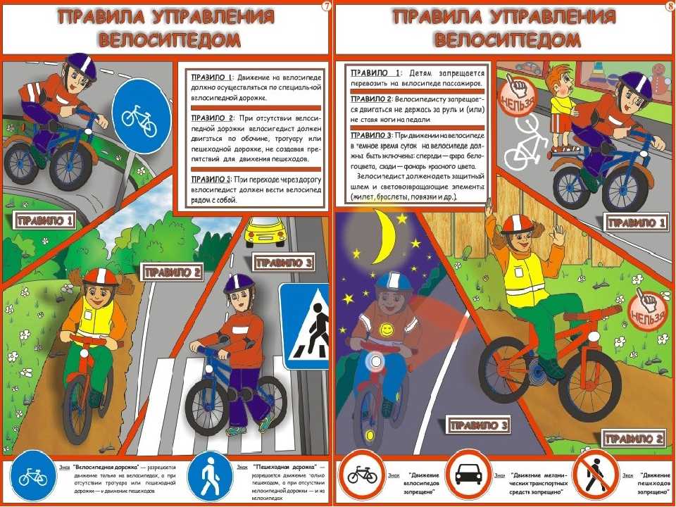 Правила езды на велосипеде для детей презентация