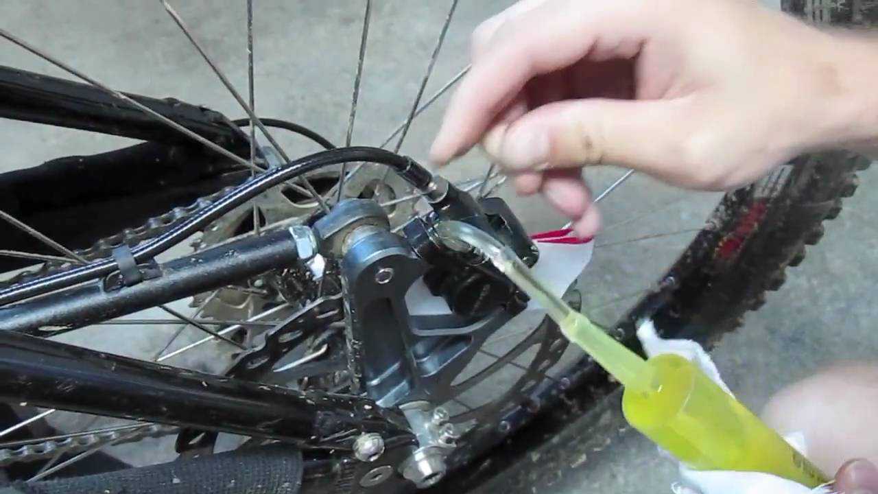 Прокачка гидравлических тормозов на велосипеде
